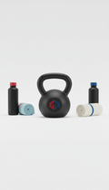 Minimalist Black Kettlebell with Insignia